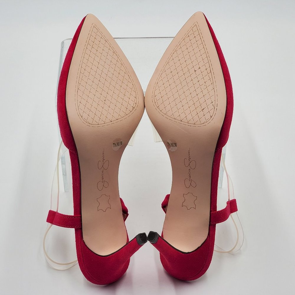 Jessica Simpson Magenta Sling Back Heels - Picture 16 of 17
